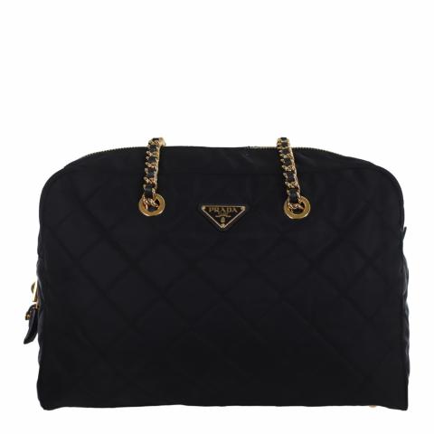 Sell Prada Nylon Chain Shoulder Bag Black HuntStreet